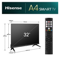 Hisense 32A4N 32" TV, HD Ready, DLED, WiFi, HDMI, USB, DTS, VIDAA Smart OS