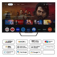 Metz 50MQD7500Z 50" TV, 4K Ultra HD, QLED, Google TV, HDR, WiFi, Bluetooth 5.1, Dolby Atmos