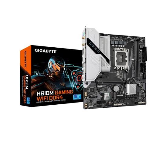 BAZAR - GIGABYTE MB Sc LGA1700 H610M GAMING WIFI DDR4, Intel H610, 2xDDR4, 2xDP, 1xHDMI, WiFi, mATX - Poškozený obal (Ko