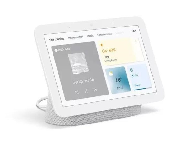 BAZAR - Google Nest Hub 2 chalk - Poškozený obal (Komplet)