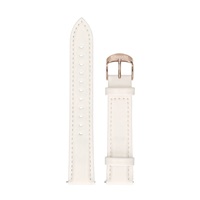 Garett univerzální řemínek 18 mm, bílý se zlatým zapínáním ekokůže