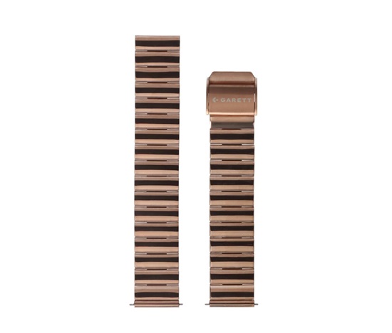 Garett univerzální řemínek 18 mm, zlatorůžový kovový,  typ Solid rose gold