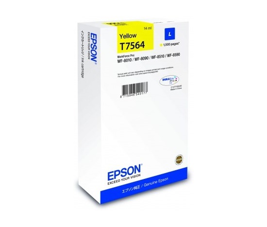EPSON Ink bar WF-8xxx Series Ink Cartridge L Yellow - 1500str. (14 ml)