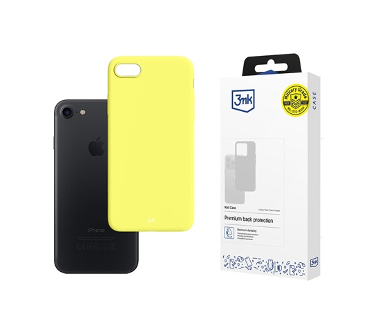 3mk ochranný kryt Matt Case lime pro Apple iPhone 7/8/SE 2020/2022