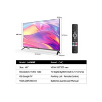 BAZAR - CHiQ L40M9E TV 40", Full HD, smart, Google TV, Dolby Audio, dbx-tv, HDR 10 - Poškozený obal (Komplet)