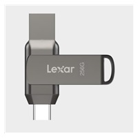 Lexar JumpDrive Dual Drive D400 Type-C/Type-C & Type-A, up to 130MB/s read (USB 3.1) 256GB