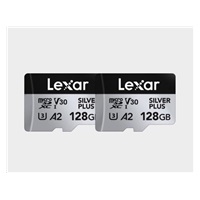 Lexar microSDXC Silver Plus 1066x UHS-I/U3/A2/4K R205/W150 (V30) 128GB - 2pack
