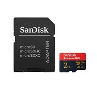 SanDisk micro SDXC karta 2TB Extreme PRO (250 MB/s A2 UHS-I U3 V30) + adaptér
