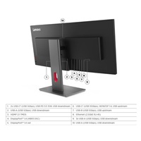 LENOVO LCD P34WD-40 -  34‘‘ ECO-IPS,21:9,3440x1440,120Hz,350cd,2000:1,4ms,2xHDMI,DP,DC,USBHub,USB-C(140W PD),RJ45,VESA