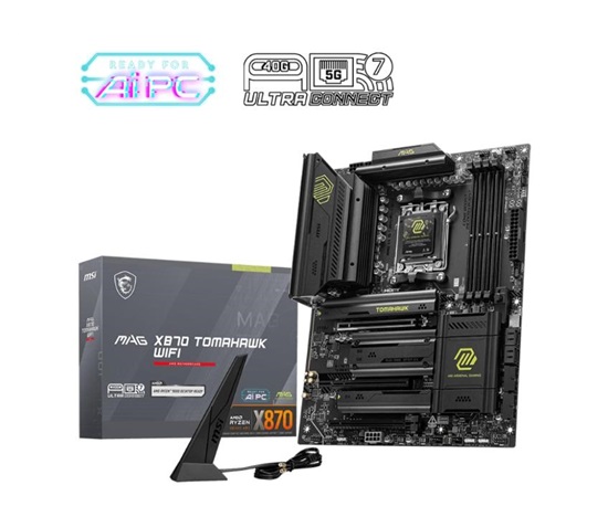 BAZAR - MSI MB Sc AM5 MAG X870 TOMAHAWK WIFI, AMD X870, 4xDDR5, 1xHDMI, 2xThunderbolt, WI-FI - Poškozený obal (Komplet)