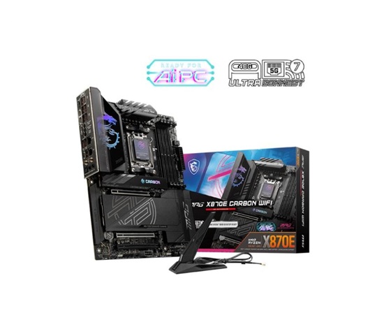 BAZAR - MSI MB Sc AM5 MPG X870E CARBON WIFI, AMD X870, 4xDDR5, 1xHDMI, 2xThunderbolt, WI-FI - Poškozený obal (Komplet)