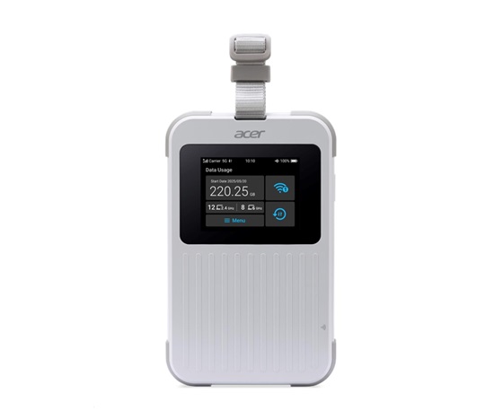 ACER Router Connect Enduro M6E,5G,LTE,2.4" touch display,Wifi,NFC,USB-C,2.4GHz,8000mAh,White