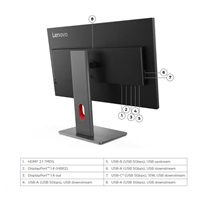 LENOVO LCD ThinkVision P27q-40- 27",IPS,mat,16:9,2560x1440,178/178,4/6ms,350cd/m2,1500:1,DP,HDMI,PIVOT,VESA,3Y