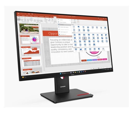 LENOVO LCD ThinkVision T27-40 27",IPS,mat,16:9,1920x1080,178/178,4/6ms,300cd/m2,1500:1,CAM,DP,HDMI,VGA,PIVOT,VESA,3Y