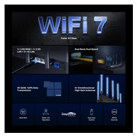 MERCUSYS MR37BE EasyMesh WiFi7 router (BE6500, 2,4GHz/5GHz,1x2,5GbEWAN,1x2,5GbELAN,2xGbE)