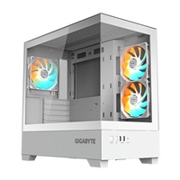 GIGABYTE case GB-C201PI, Mid tower, 2xUSB 3.0, 3x 120mm ARGB Fan, bílá