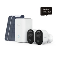 REOLINK Home Hub, 2x Argus Series B350 + 2x Solar Panel + 128GB microSD karta