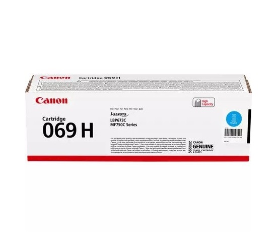 Canon TONER CRG 069C H azurová pro LBP673Cdw, MF752Cdw a MF754Cdw (5 500 str.)