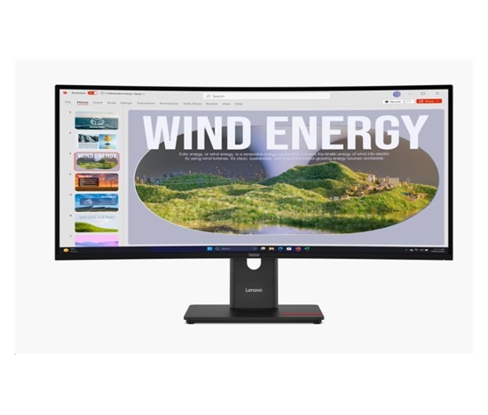 LENOVO LCD ThinkVision T34WD-40- 34",IPS,mat,21:9,3440x1440,178/178,4/6ms,300cd/m2,3000:1,CAM,DP,HDMI,VESA,3Y