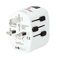 SKROSS cestovní adaptér PRO Light USB AC45PD - World, UK+USA+AUS/CN, univerzální, uzemněný, USB A+C 45W
