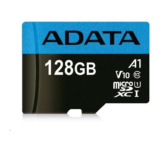 BAZAR - ADATA MicroSDXC karta 128GB Premier UHS-I Class 10 + adaptér - Poškozený obal (Komplet)