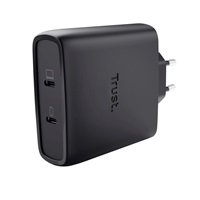 TRUST GaN Nabíječka MAXO 100W 2-Port, USB-C, černá