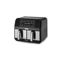 Kenwood kHealthy horkovzdušná fritéza, 1700 W, se dvěma zásuvkami, 4+4 l, 8 programů, černá