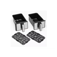 Kenwood kHealthy horkovzdušná fritéza, 1700 W, se dvěma zásuvkami, 4+4 l, 8 programů, černá