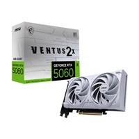 MSI VGA NVIDIA GeForce RTX 5060 8G VENTUS 2X OC WHITE, RTX 5060, 8GB GDDR7, 3xDP, 1xHDMI