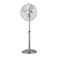 Orava SF-200 X stojanový kovový ventilátor, 3 stupně rychlosti, automatické otáčení, stříbrná