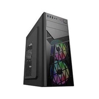 EUROCASE skříň ML N6-560B, ATX, 2x USB-A, 2x 120mm ARGB Fan, černá