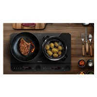 Salente InductPro2, indukční vařič, dvouoplotýnkový, černý