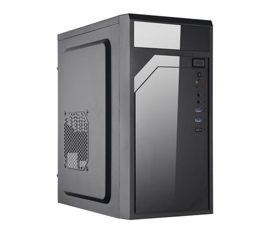 EUROCASE skříň ML M6-590B, mATX, 2x USB-A, černá