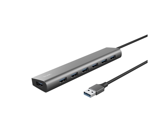 BAZAR - TRUST rozbočovač HALYX, 7portový rozbočovač USB 3.2 Gen1
