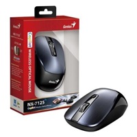 GENIUS myš NX-7125 Iron Grey/ 1200 dpi/ bezdrátová/ Copilot/ kovově šedá