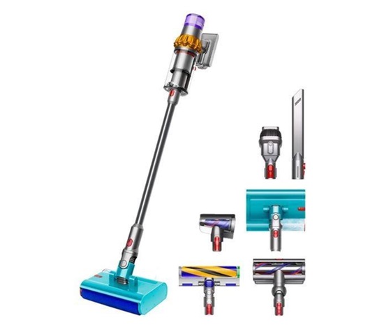 BAZAR - Dyson V15s Detect Submarine akumulátorový vysavač, tyčový, mokré vytírání, LCD displej - použito, opraveno
