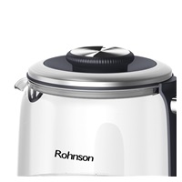 Rohnson Color Touch rychlovarná konvice, 2200 W, 6 teplot, 1.7 l, LED displej, dotykový ovládací panel, sklo