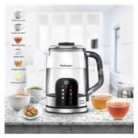 Rohnson Color Touch rychlovarná konvice, 2200 W, 6 teplot, 1.7 l, LED displej, dotykový ovládací panel, sklo