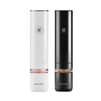 BAZAR - ZWILLING elektrické mlýnky na koření, černý a bílý, lithium-iontové baterie - Použito / opraveno