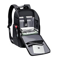 MYBALO Atlas prostorný batoh na notebook, černá