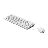 BAZAR - HP 230 Wireless Mouse and Keyboard Combo (White) CZ/SK - bezdrátová klávesnice a myš - pošk.obal