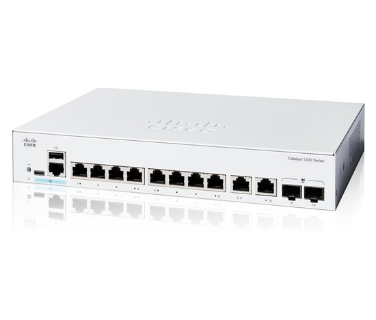 Cisco Catalyst switch C1200-8T-E-2G-RF (8xGbE,2xGbE/SFP combo,fanless) - REFRESH