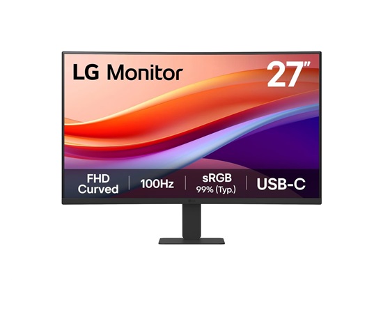 LG MT IPS LCD LED 27" 27U421A - VA panel, 1920x1080, zakřivený, 100hz, USB-C, HDMI