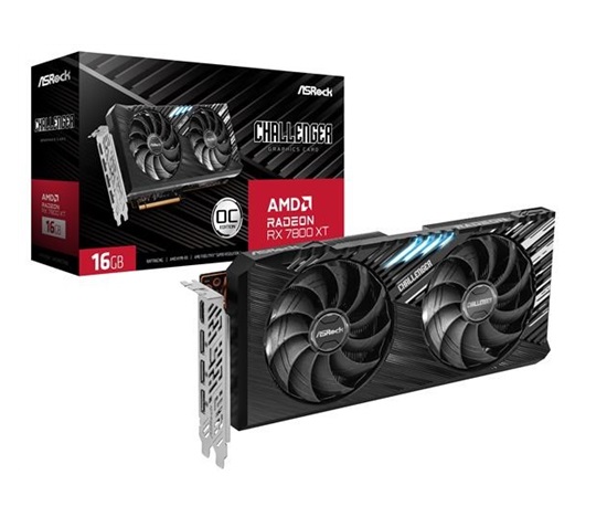 BAZAR - ASRock VGA AMD Radeon RX 7800 XT Challenger 16GB OC, RX 7800 XT, 16GB GDDR6, 3xDP, 1xHDMI - Po opravě (Bez příšl