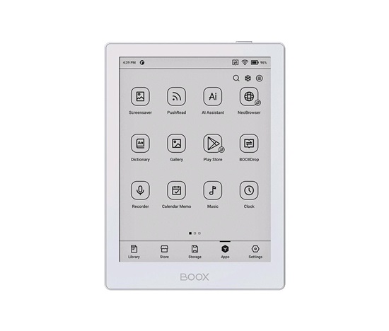 E-book ONYX BOOX GO 6, bílá, 6" Carta 1300, 32GB, Bluetooth, Android 11, E-ink displej
