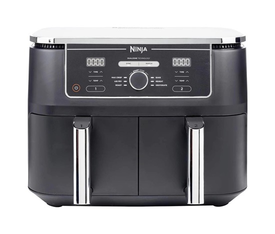 Ninja AF400EU horkovzdušná fritéza, 9,5 l, duální zóna, 2470 W, 6 programů, digitální ovládání