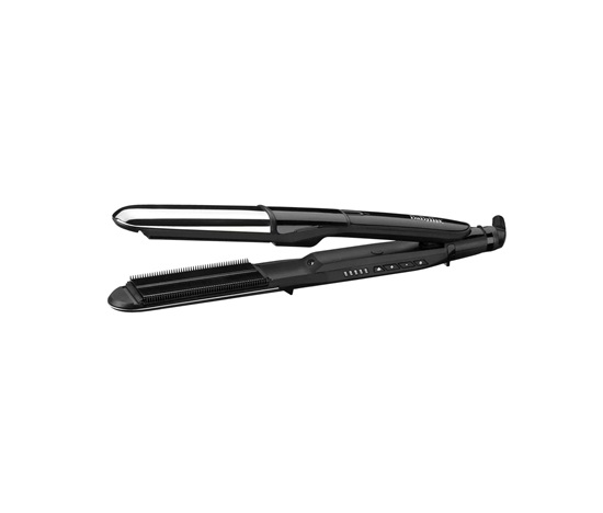 BAZAR - BaByliss ST496E žehlička na vlasy, 5 teplot, LED indikátor, napařování, černá / stříbrná - Poškozený obal