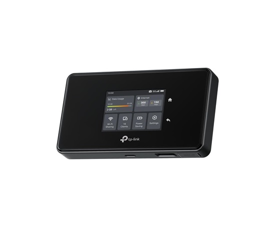 TP-Link M8550 přenosný WiFi6E router (AXE3600, 5G/4G LTE,2,4GHz/5GHz/6GHz,1xGbE,1xUSB-C,1xnanoSIM,1xmicroSD)