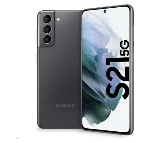 BAZAR - Samsung Galaxy S21 (G991), 128 GB, 5G, DS, EU, šedá - Po opravě (Náhradní krabice)