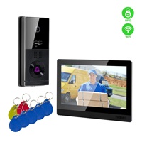 EVOLVEO DoorPhone AHD10, Sada domácího WiFi videotelefonu s ovládáním dveří a RFID, černý 10" monitor, 32GB